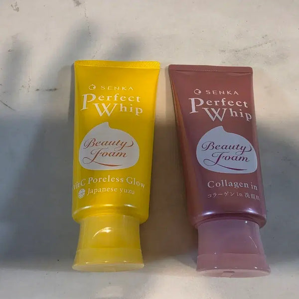 [BUNJANG] SENKA Perfect Whip Collagen + Beauty Vitamin C Set / [센카] SENKA  퍼펙트휩 콜라겐(120g) + 뷰티비타민C(120g) 2개 세트 (미개봉 신품)