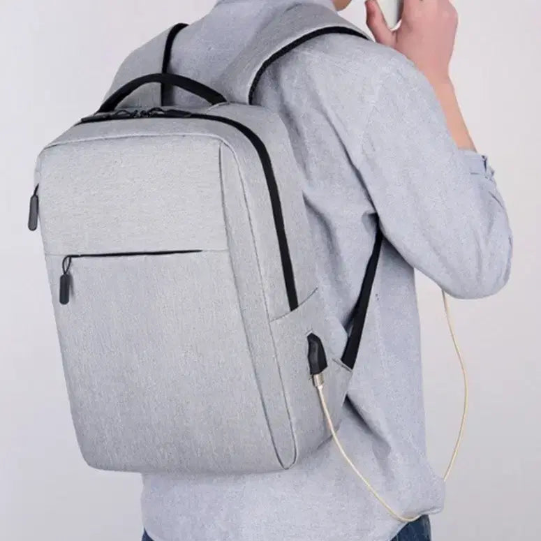 [BUNJANG] Men's Casual Backpack with USB Port / 남성용 캐주얼 백팩 USB 포트 탑재