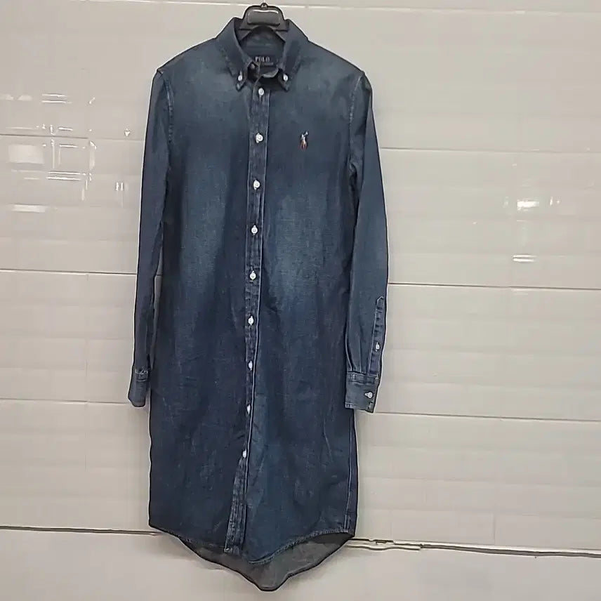 [BUNJANG] Polo Ralph Lauren Denim Shirt Dress XS / 폴로 랄프로렌 데님 셔츠 원피스