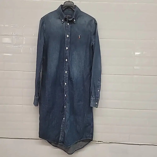 [BUNJANG] Polo Ralph Lauren Denim Shirt Dress XS / 폴로 랄프로렌 데님 셔츠 원피스