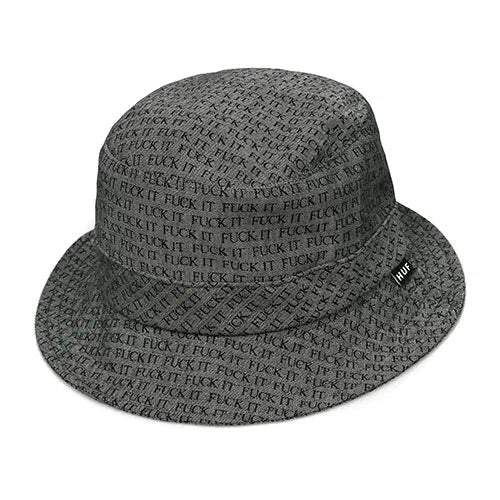 [BUNJANG] HUF Fuck It Chambray Bucket Hat - Black (L/XL) / [새상품] 허프 모자 L/XL사이즈 FUCK IT CHAMBRAY BUCKET-BLK