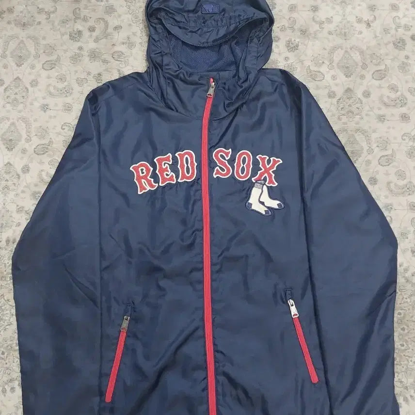 [BUNJANG] MLB Boston Red Sox Windbreaker Jacket Size 100 / MLB 보스턴 레드삭스 바람막이 100