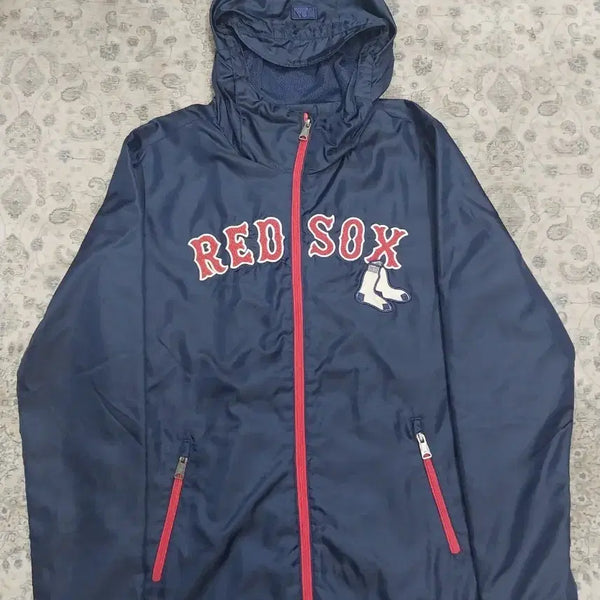 [BUNJANG] MLB Boston Red Sox Windbreaker Jacket Size 100 / MLB 보스턴 레드삭스 바람막이 100