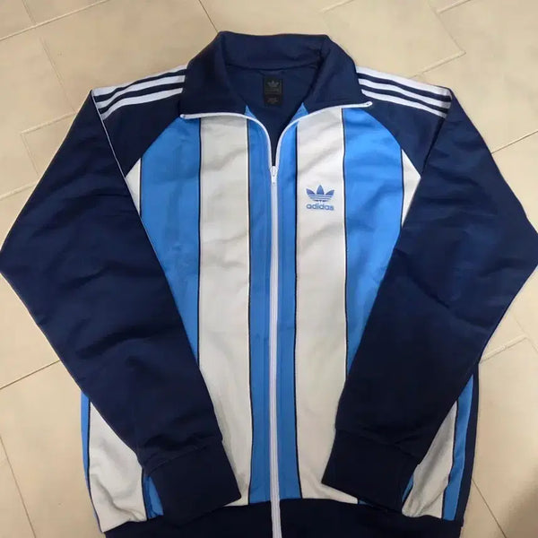 [BUNJANG] Adidas Oklahoma Training Zip-up Navy/Sky Blue/White Size 105 / 아디다스오클아호마 국내매장판105