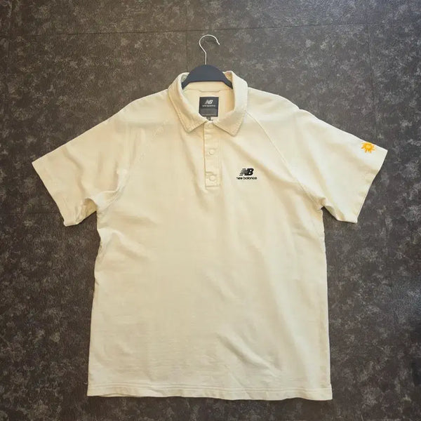 [BUNJANG] New Balance Loose Fit Collar T-Shirt / 뉴발란스 루즈핏 카라반팔티
