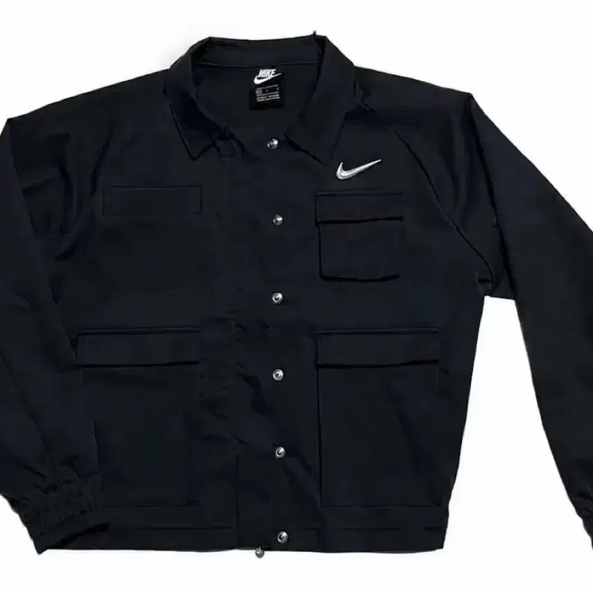[BUNJANG] Nike Swoosh Jacket Black / 나이키 스우시 자켓