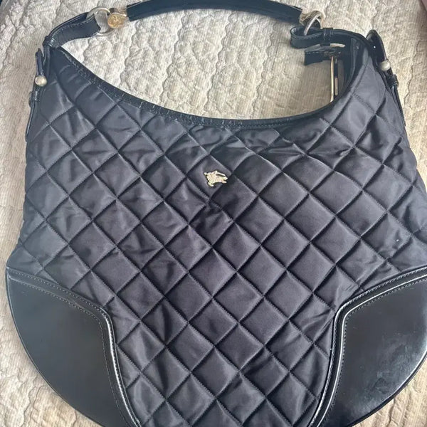 [BUNJANG] Burberry Quilted Shoulder Bag Black / 버버리가방 퀼팅 숄더백 블랙 판매합니다