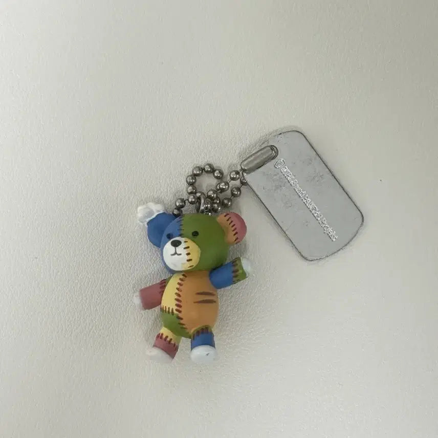 [BUNJANG] Patch Bear Plush Keychain / 패치곰인형키링