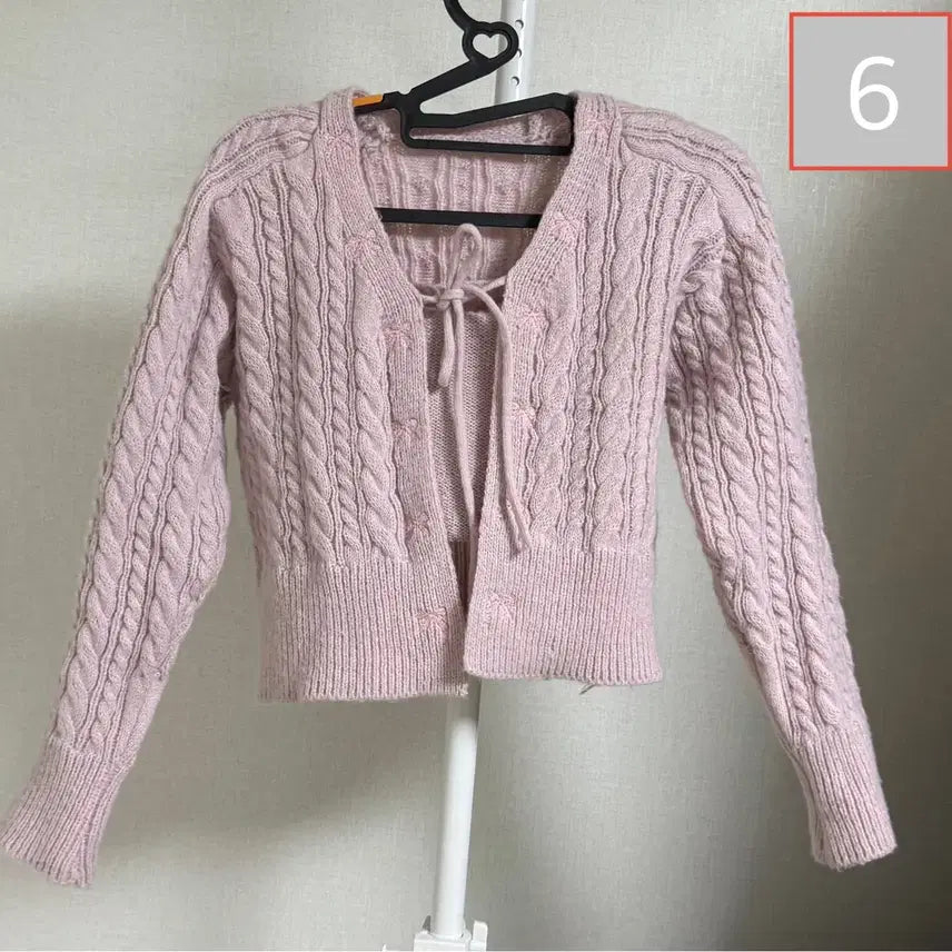[BUNJANG] Cable Knit Cardigan + Camisole Set / 니트 가디건 + 나시 세트