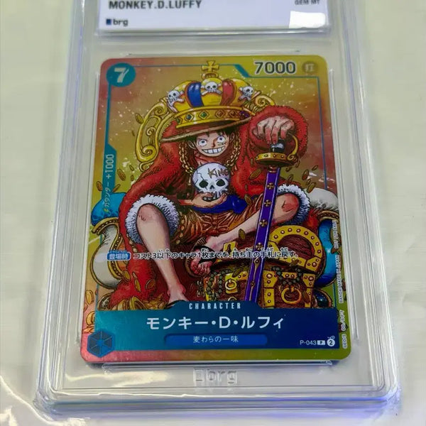 [BUNJANG] One Piece Promo Card P-043 "King" Luffy BRG GEM MT 10 / 원피스 프로모 카드 p-043 왕관루피 BRG10