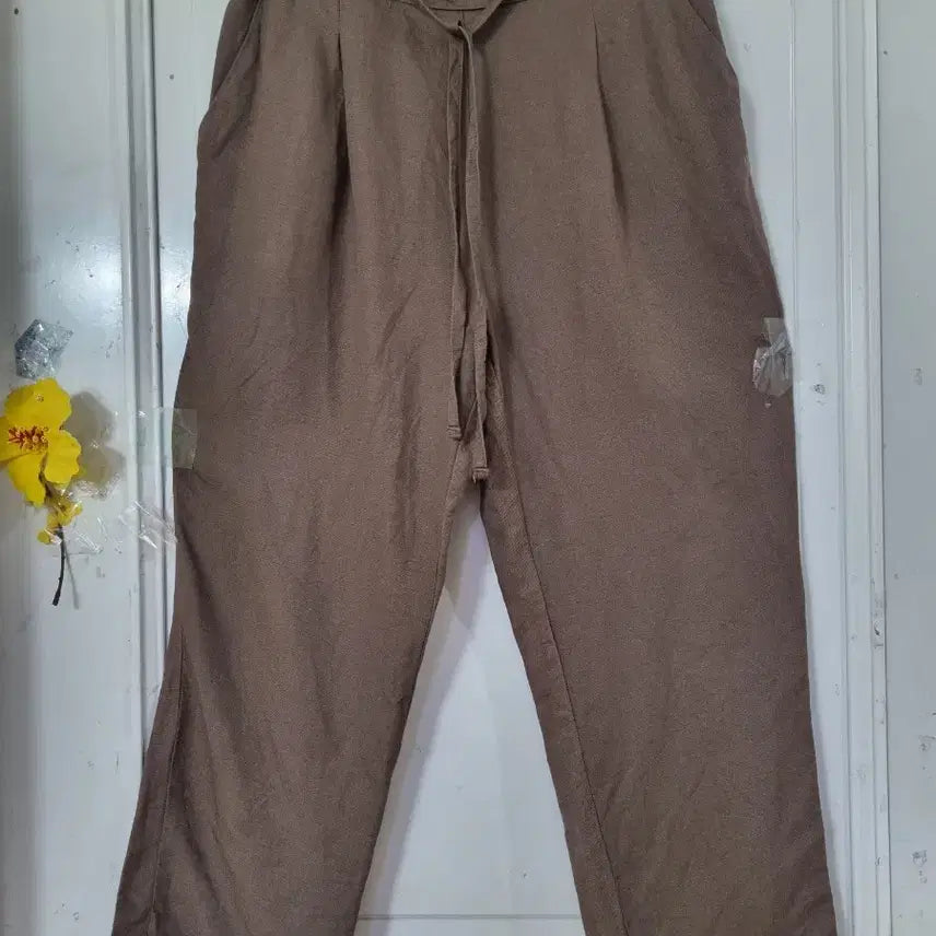 [BUNJANG] Summer Wide Leg Banding Trousers Cotton Rayon Blend / 여름 시원한 고급스러운 핏이이쁜  면  레이온  밴딩  베기통바지