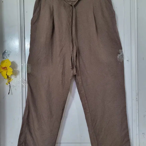 [BUNJANG] Summer Wide Leg Banding Trousers Cotton Rayon Blend / 여름 시원한 고급스러운 핏이이쁜  면  레이온  밴딩  베기통바지