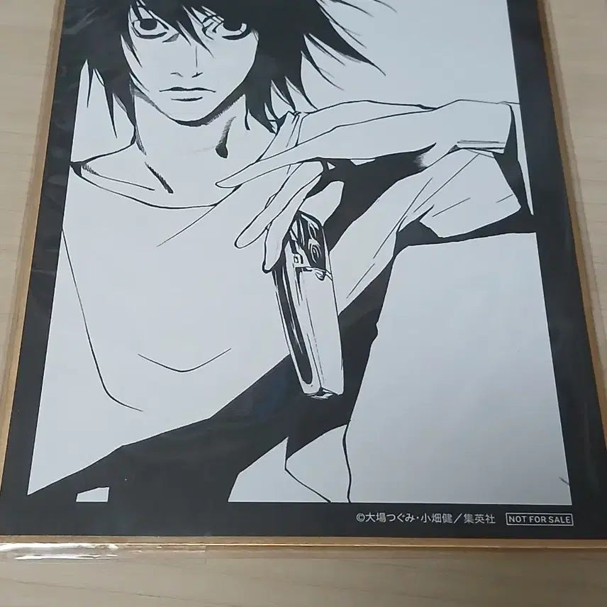 [BUNJANG] Death Note L Original Drawing Exhibition Shikishi / 데스노트 L 원화전 전시회 색지