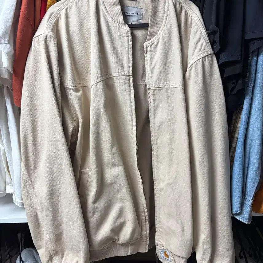[BUNJANG] Carhartt Santa Fe OG Bomber Jacket Beige XL / xl) 칼하트 산타페 og 봄버 자켓