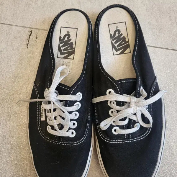 [BUNJANG] Vans Authentic Mule Black Shoes / 반스 어센틱뮬 블랙