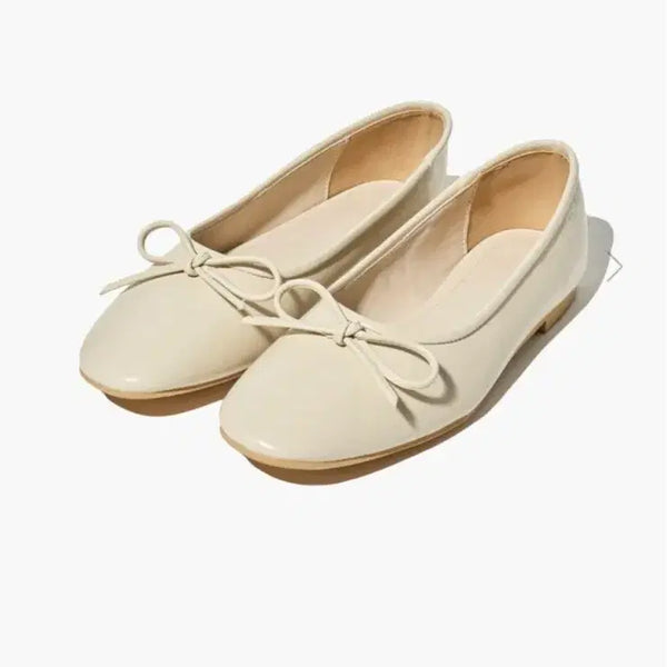 [BUNJANG] Marithe Francois Girbaud Ribbon Flat Shoes Ivory 240 / (새상품)마리떼 프랑소와저버 리본 플랫 슈즈 아이보리 240