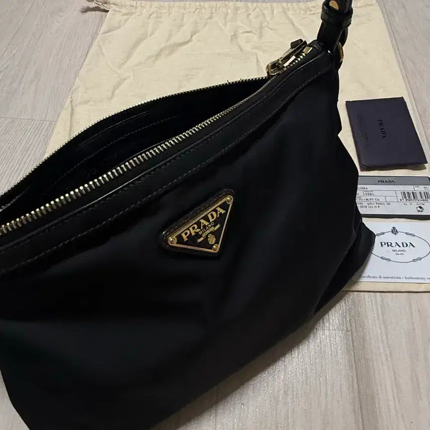 [BUNJANG] Prada Saffiano Gold-Plated Crossbody Bag / 프라다 사피아노 크로스백 급처
