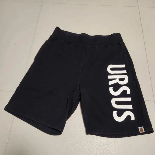 [BUNJANG] BAPE Ursus Black Sweat Shorts M / 베이프 URSUS 블랙 반바지 M