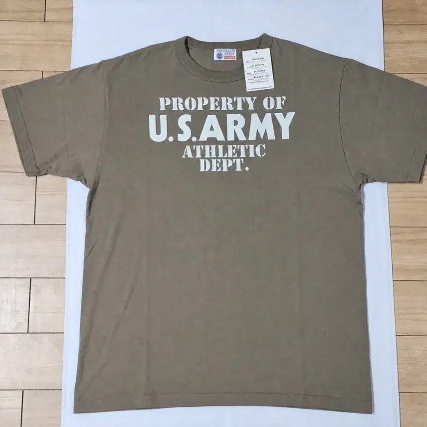 [BUNJANG] Buzz Rickson US Army Graphic Short Sleeve T-Shirt / 버즈릭슨 US ARMY 반팔 티셔츠