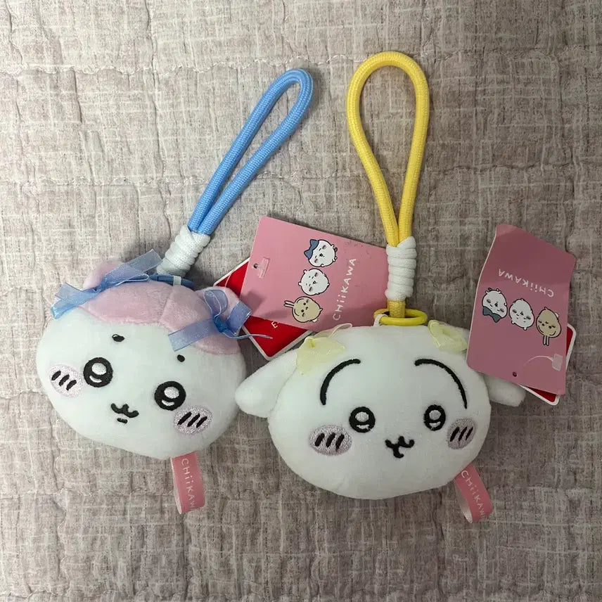 [BUNJANG] Munjakgwi Face Ribbon Hachiware & Usagi Keyring / [새상품] 먼작귀 페이스리본 하치와레, 우사기 키링