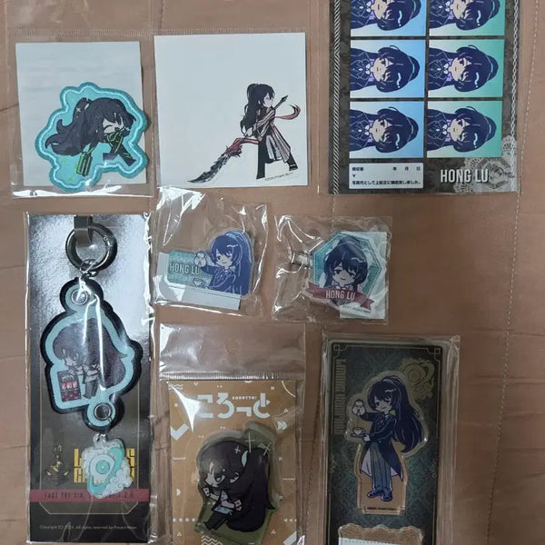 [BUNJANG] Limbus Company Hong Lu Acrylic Keychain Bundle Set (Sealed) / 원가 미만)) 림버스 컴퍼니 홍루 아크릴 키홀더 등 일괄 판매
