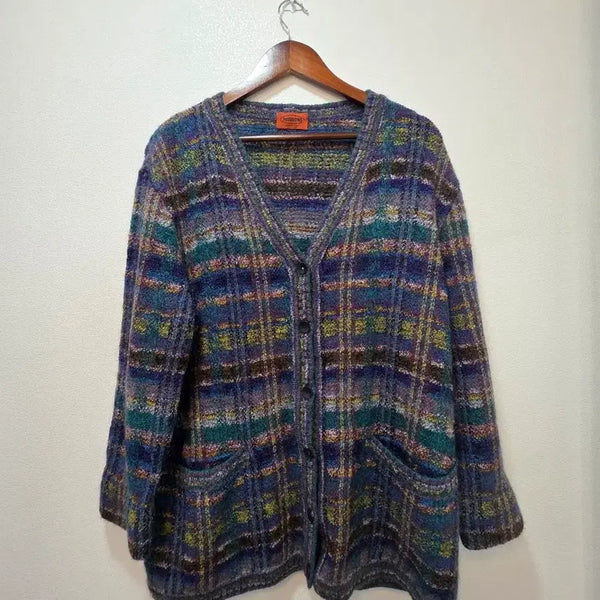 [BUNJANG] Missoni Multicolor Check Cardigan / 미쏘니 체크 가디건