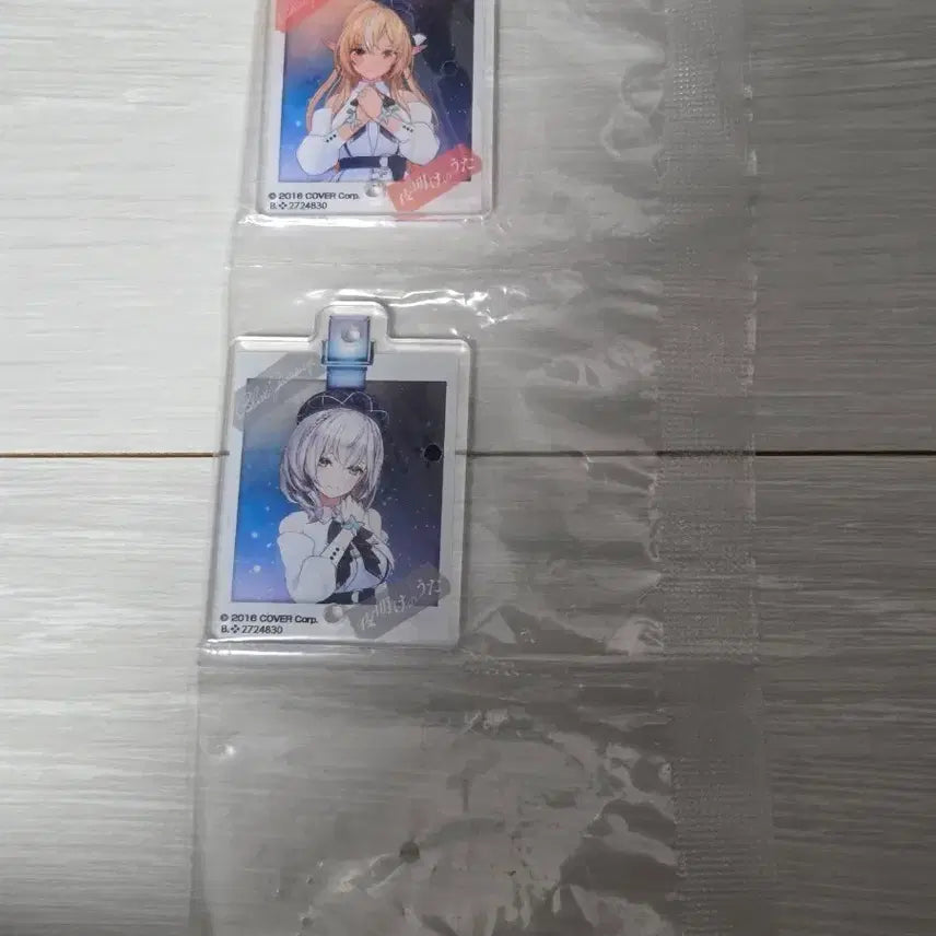 [BUNJANG] Hololive Shiranui Flare & Shirogane Noel Acrylic Keychain / 홀로라이브 가챠 시라누이 후레아 시로가네 노엘 아크릴 키링