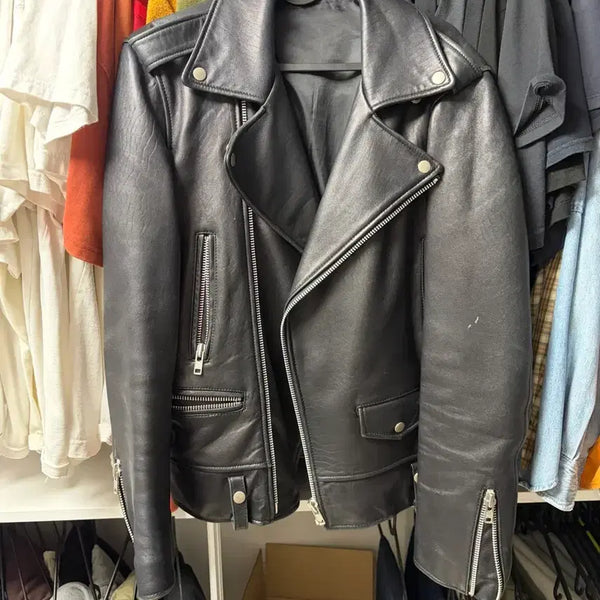 [BUNJANG] Lambskin Leather Rider Jacket / 양가죽 라이더 자켓