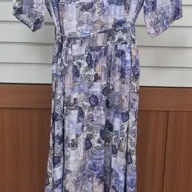 [BUNJANG] Patterned Long Dress (New) / 패턴 롱 원피스(새상품)