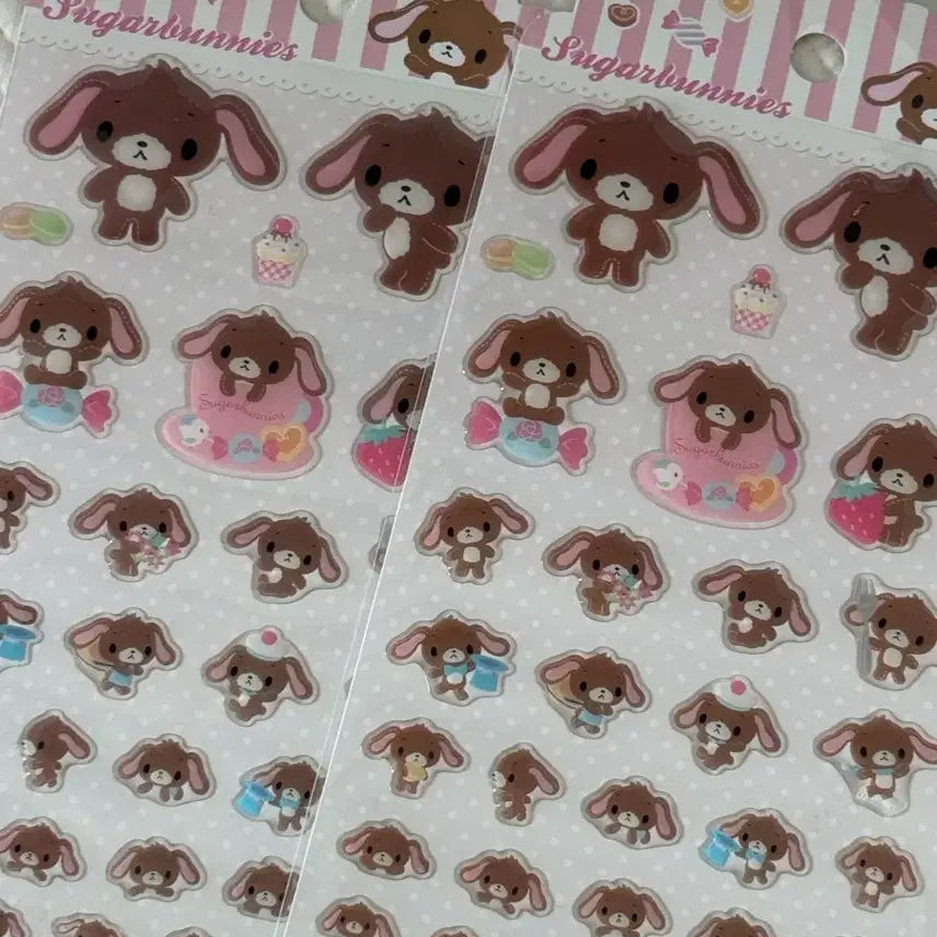 [BUNJANG] Sugarbunnies Kurousa Sticker Set / 슈가바니즈 쿠로우사 스티커