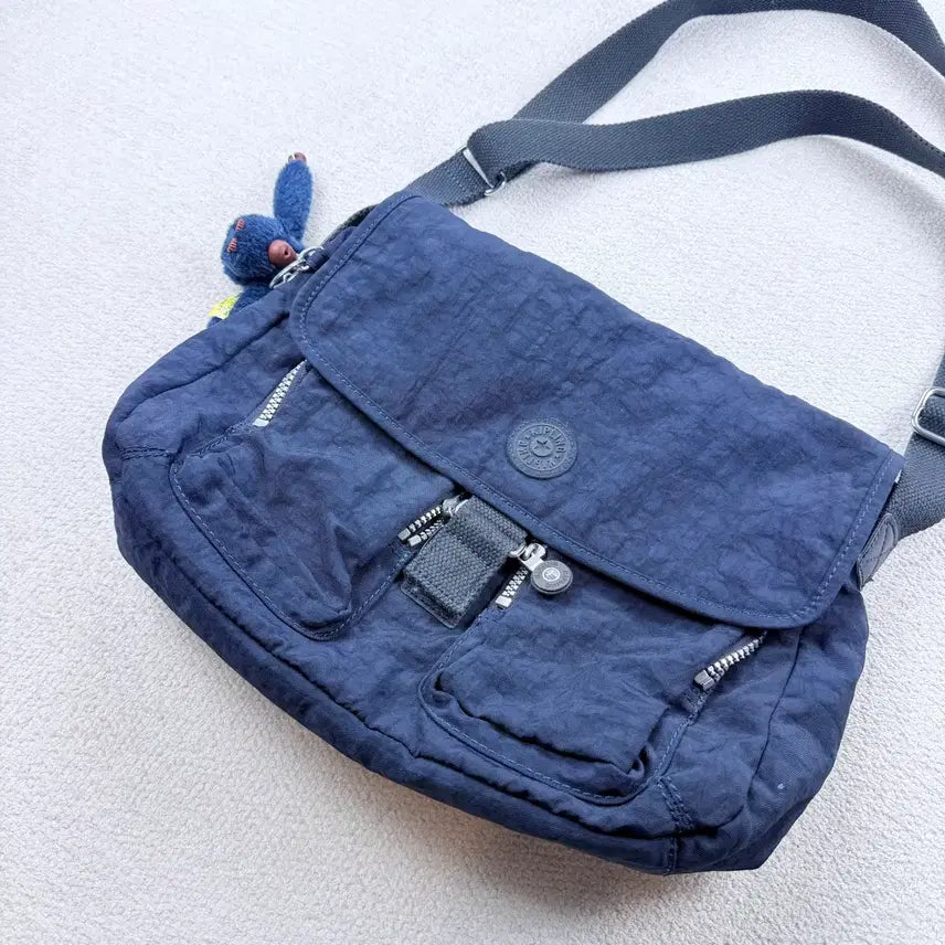 [BUNJANG] Kipling Vintage Mini Shoulder Bag Navy / 키플링 빈티지 미니 숄더백 네이비