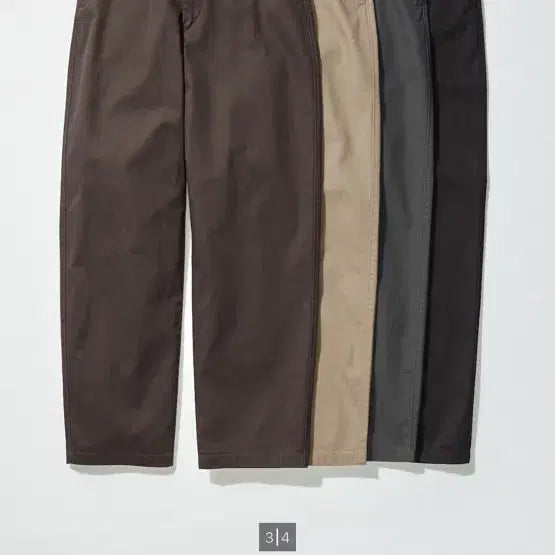 [BUNJANG] Uniqlo Wide Fit Chino Pants Black Size 79 / 유니클로 와이드핏 치노팬츠 블랙 79