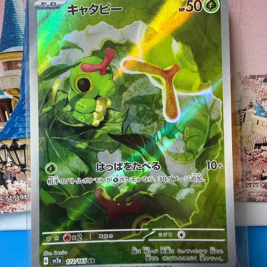 [BUNJANG] Japanese Pokemon Card Caterpie AR / 일판 151 포켓몬카드 캐터피 AR A-급