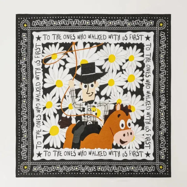[BUNJANG] PEACEMINUSONE x Toy Story The First Fan Silk Scarf / (정가판매)피스마이너스원 x 토이 스토리 더 퍼스트 팬 실크 스카프