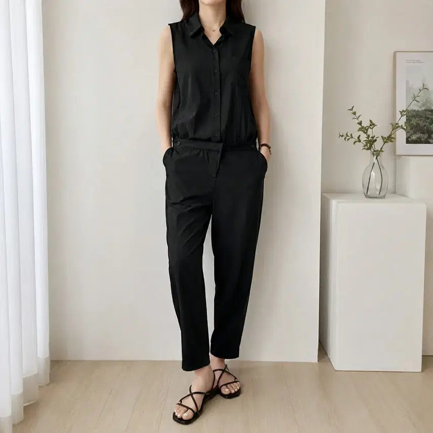 [BUNJANG] Theory Sleeveless Jumpsuit / [85]띠어리 슬리브리스 점프수트