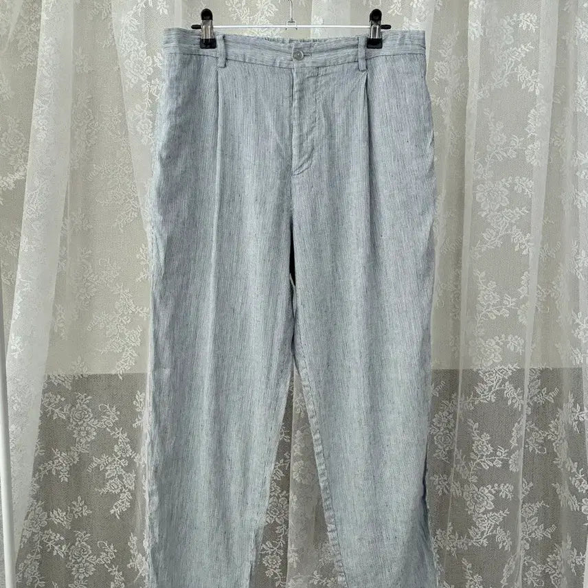 [BUNJANG] Kolon Epigram Linen Stripe Pants / 78-94) 코오롱 에피그램 스트라이프 린넨 팬츠