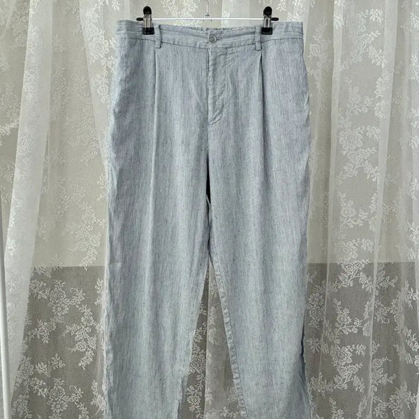 [BUNJANG] Kolon Epigram Linen Stripe Pants / 78-94) 코오롱 에피그램 스트라이프 린넨 팬츠