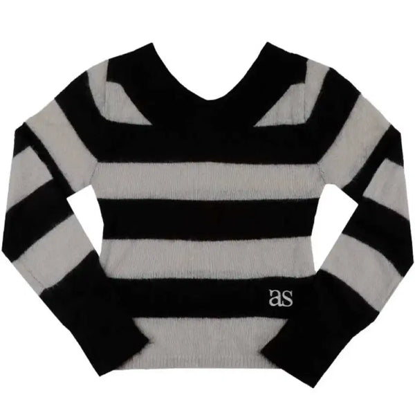 [BUNJANG] AZON PONY STRIPE KNIT / 애즈온 PONY STRIPE KNIT 포니 스트라이프 니트