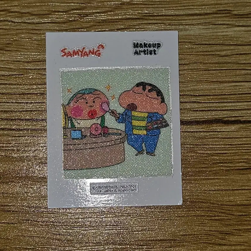 [BUNJANG] Samyang Crayon Shin-chan Job Travel Sticker Makeup Artist / 삼양 짱구 직업여행 띠부씰 메이크업 아티스트