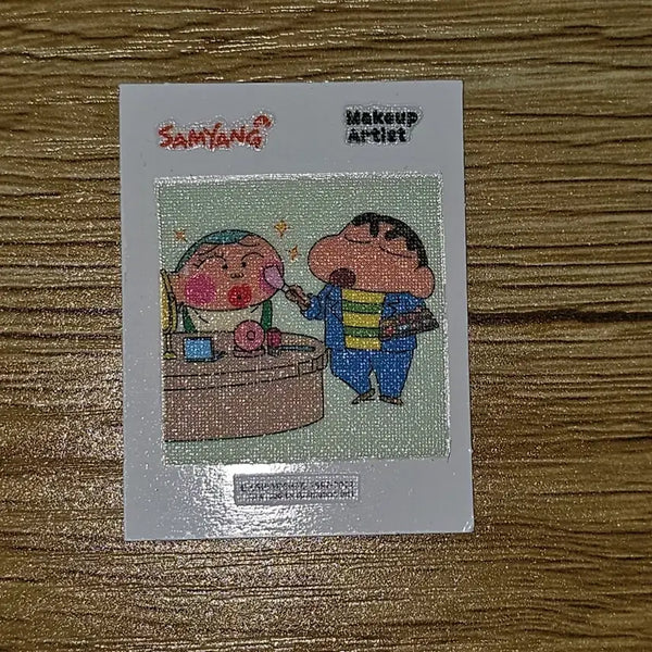 [BUNJANG] Samyang Crayon Shin-chan Job Travel Sticker Makeup Artist / 삼양 짱구 직업여행 띠부씰 메이크업 아티스트