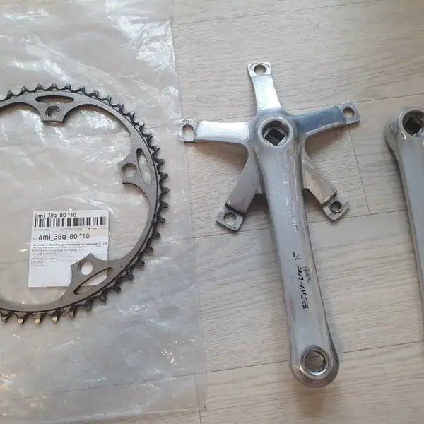 [BUNJANG] Dura-Ace FC-7600 (NJS) Single Crankset with Cleat Pedals / 듀라에이스FC7600(NJS)싱글 크랭크셋+클릿페달