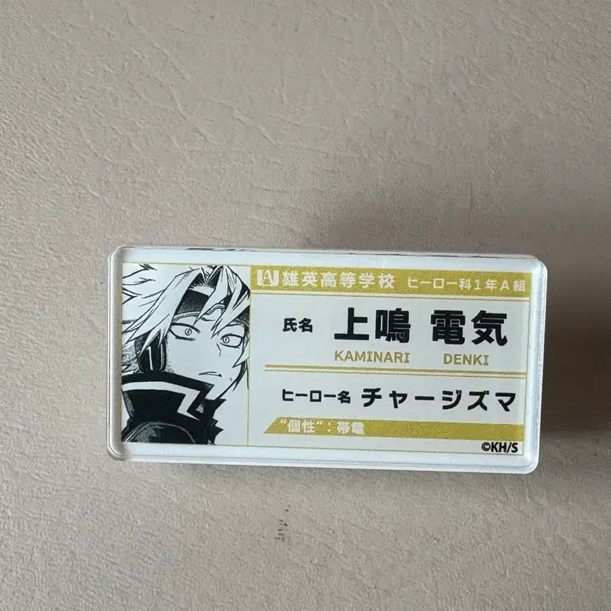 [BUNJANG] Kaminari Denki Name Tag / 카미나리 덴키 명찰