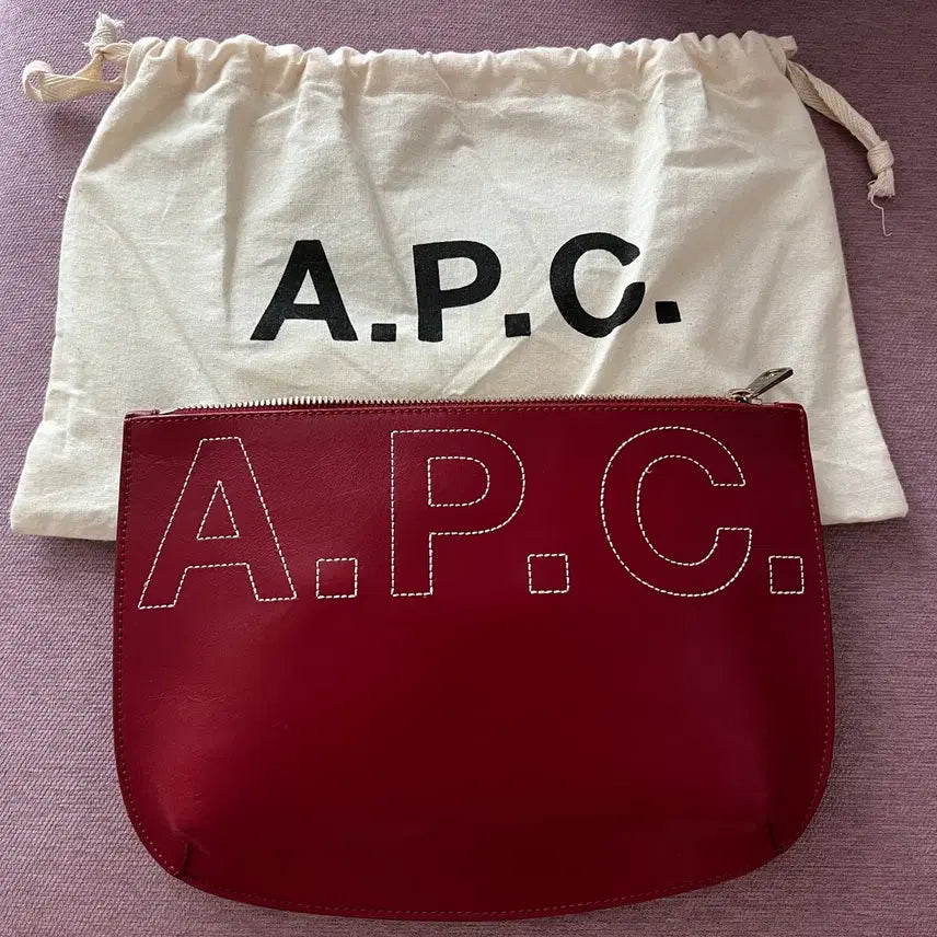 [BUNJANG] A.P.C. Real Leather Pouch Clutch / 아페쎄 A.P.C 파우치 클러치