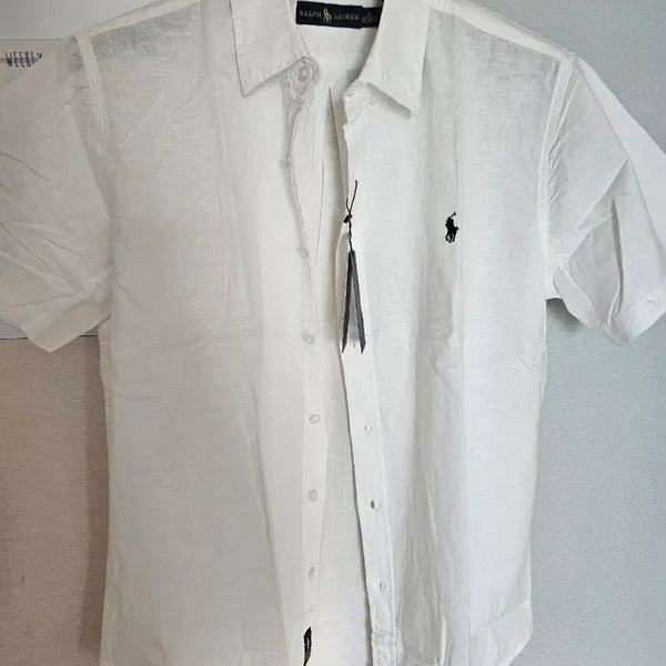 [BUNJANG] Polo Ralph Lauren Linen Short Sleeve Shirt White XL / 폴로 랄프로렌 반팔 린넨 셔츠 화이트XL