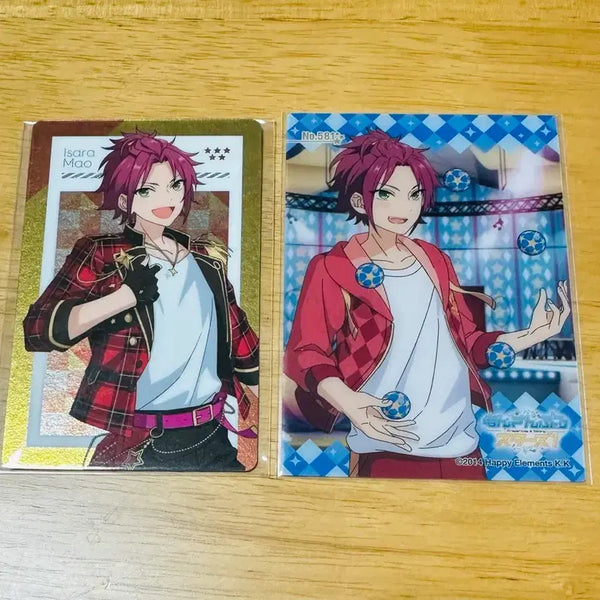[BUNJANG] Ensemble Stars! (Ansta) Mao Isara Metallic Card & Clear Card Bundle Set / 앙상블스타즈(앙스타) 이사라 마오 메탈릭카드, 클리어 카드 일괄