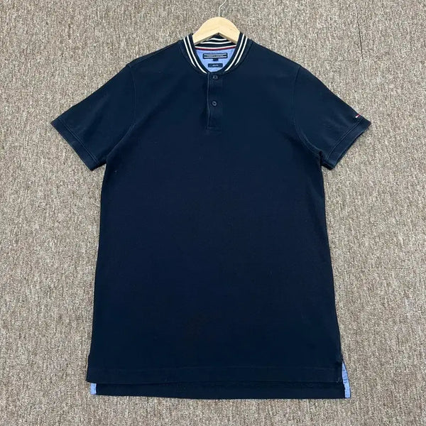 [BUNJANG] Tommy Hilfiger Slim Fit Navy Polo Shirt M / 타미힐피거 슬림핏 네이비 카라티 M