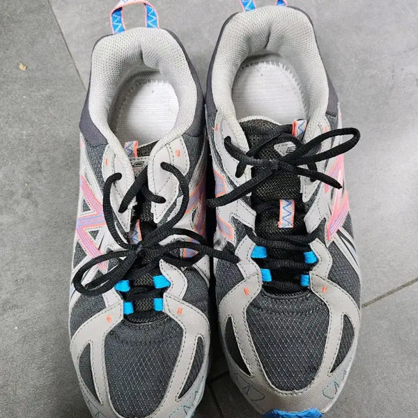 [BUNJANG] New Balance Sneakers Grey Pink Blue Size 280 / 뉴발란스 운동화 회색 핑크 블루 280
