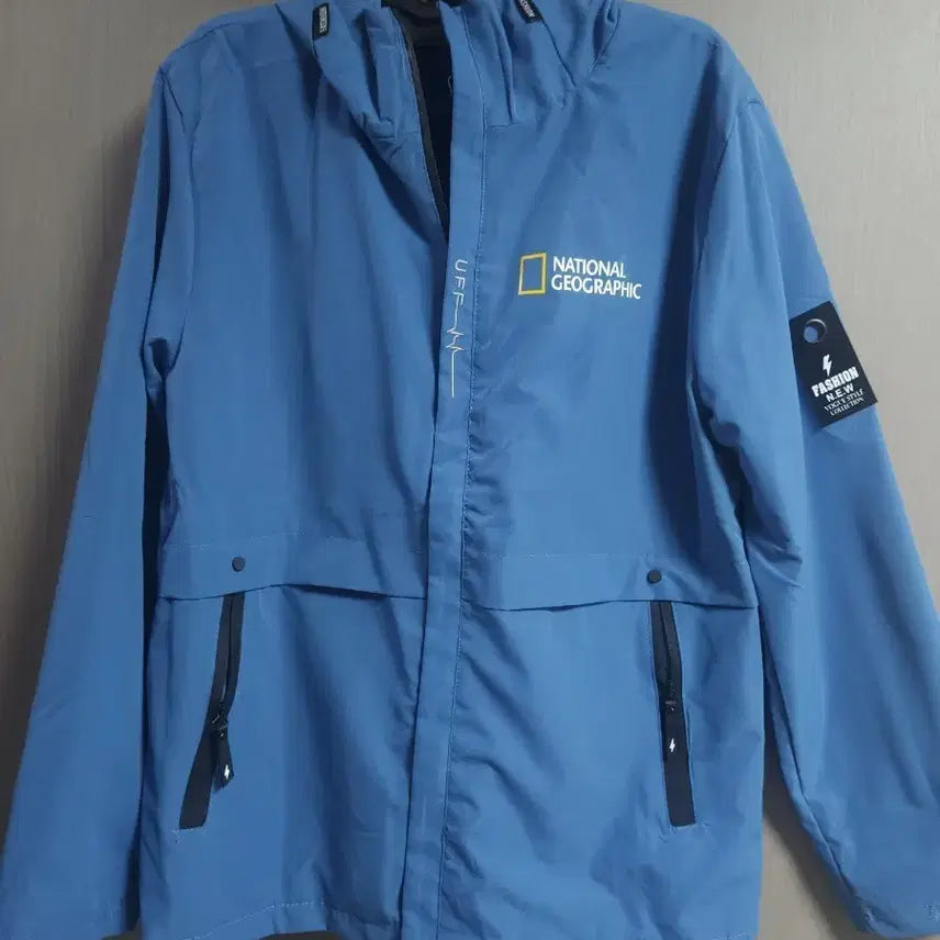 [BUNJANG] National Geographic Woven Windbreaker Jacket Navy / F] 내셔널지오그래픽 우븐 바람막이 자켓, L*
