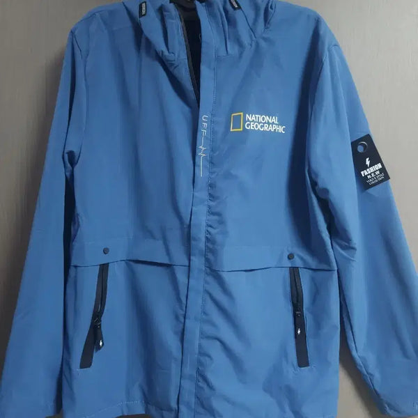 [BUNJANG] National Geographic Woven Windbreaker Jacket Navy / F] 내셔널지오그래픽 우븐 바람막이 자켓, L*