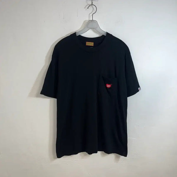 [BUNJANG] Human Made Heart Pocket Short Sleeve T-Shirt / 휴먼메이드 하트 포켓 반팔